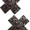 NevaNude Accessories Grey Chunky Star Glitter XX Nipple Pasties