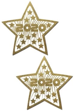 Pastease Happy New Years 2020 Star Nipple Pasties