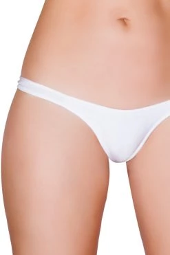 Roma White T Back Thong Bikini Bottom