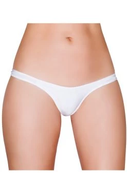 Roma White T Back Thong Bikini Bottom