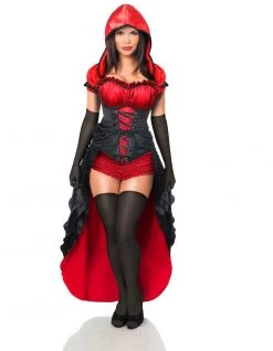 Daisy Corsets Costumes 5 PC Red Hot Riding Hood Corset Costume*