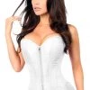 Daisy Corsets White Brocade Steel Boned Corset* Lingerie