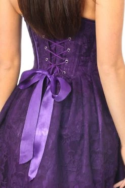 Daisy Corsets Steel Boned Plum Lace Empire Waist Corset Dress* 10 Daisy Corsets Steel Boned Plum Lace Empire Waist Corset Dress*
