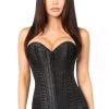 Daisy Corsets Black Brocade Steel Boned Corset* 1 Daisy Corsets Black Brocade Steel Boned Corset*
