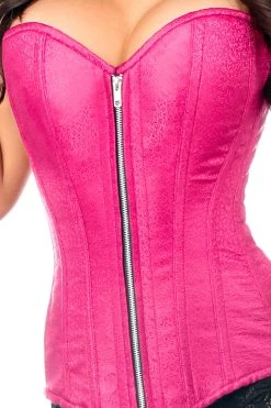 Daisy Corsets Fuchsia Brocade Steel Boned Corset* Lingerie 12 Daisy Corsets Fuchsia Brocade Steel Boned Corset* Lingerie