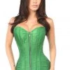 Daisy Corsets Emerald Green Brocade Steel Boned Corset*