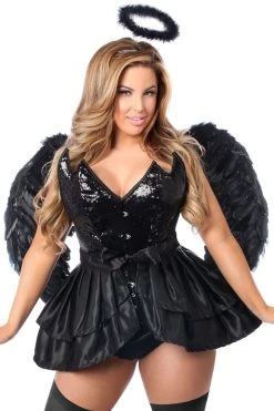 Daisy Corsets Costumes 4 PC Fallen Angel Corset Costume*