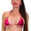 Roma Dancewear Metallic Pink Micro String Bikini Top