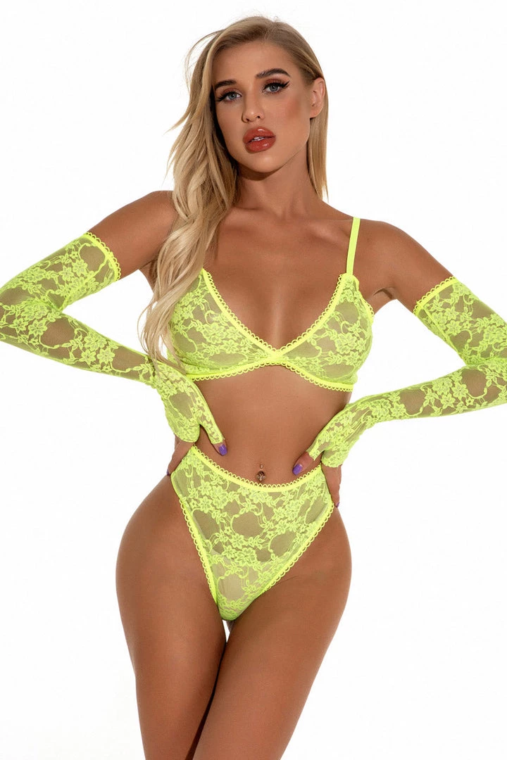 3WISHES Lacy Bra Set With Gloves 15 3WISHES Lacy Bra Set With Gloves