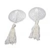 HD Lingerie White Sequin & White Tassel Nipple Pasties 1 HD Lingerie White Sequin & White Tassel Nipple Pasties