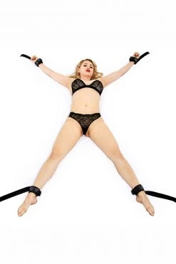 XGEN BDSM Diamond Bed Ties - Black