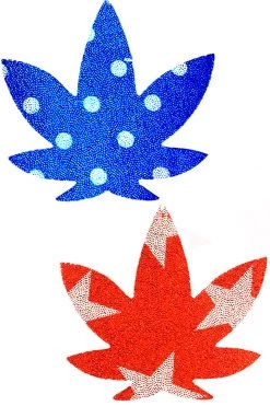 NevaNude Wonder Woman Weed Leaf Nipple Pasties Accessories
