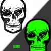 Pastease Glow In The Dark White Skulls Nipple Pasties Glow In The Dark & Neon