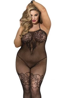 Shirley Of Hollywood Bodystocking Lingerie Love At Dawn Crotchless Body Stocking