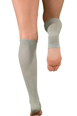 LO Brands Grey Dance Style Textured Leg Warmers Hosiery