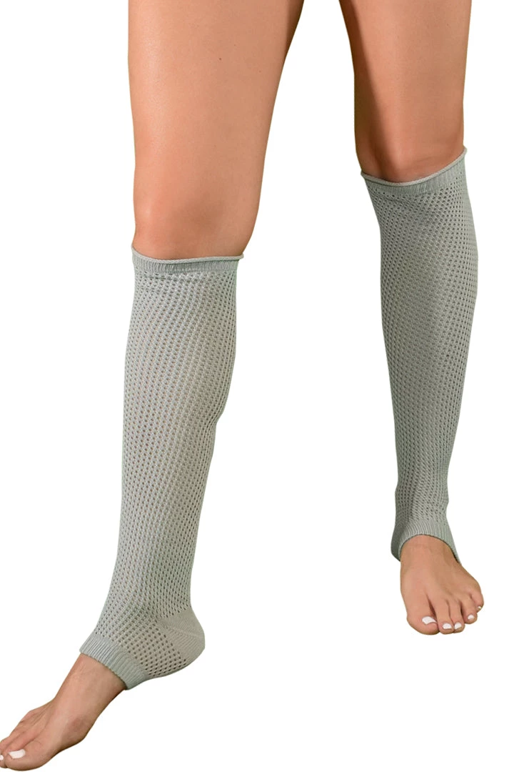LO Brands Grey Dance Style Textured Leg Warmers Hosiery 5 LO Brands Grey Dance Style Textured Leg Warmers Hosiery