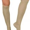 LO Brands Tan Dance Style Textured Leg Warmers Hosiery