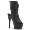 Pleaser 7" Heel Black Open Toe/Heel Faux Leather Booties* Shoes 1 Pleaser 7" Heel Black Open Toe/Heel Faux Leather Booties* Shoes