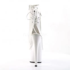 Pleaser 7" Heel White Open Toe/Heel Ankle Boot* Shoes 8 Pleaser 7