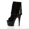 Pleaser Shoes 7" Heel Black Open Toe & Heel Ankle Boot* 2 Pleaser Shoes 7" Heel Black Open Toe & Heel Ankle Boot*