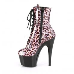 Pleaser 7" Leopard Print Lace-Up Ankle Boot* Shoes 7 Pleaser 7