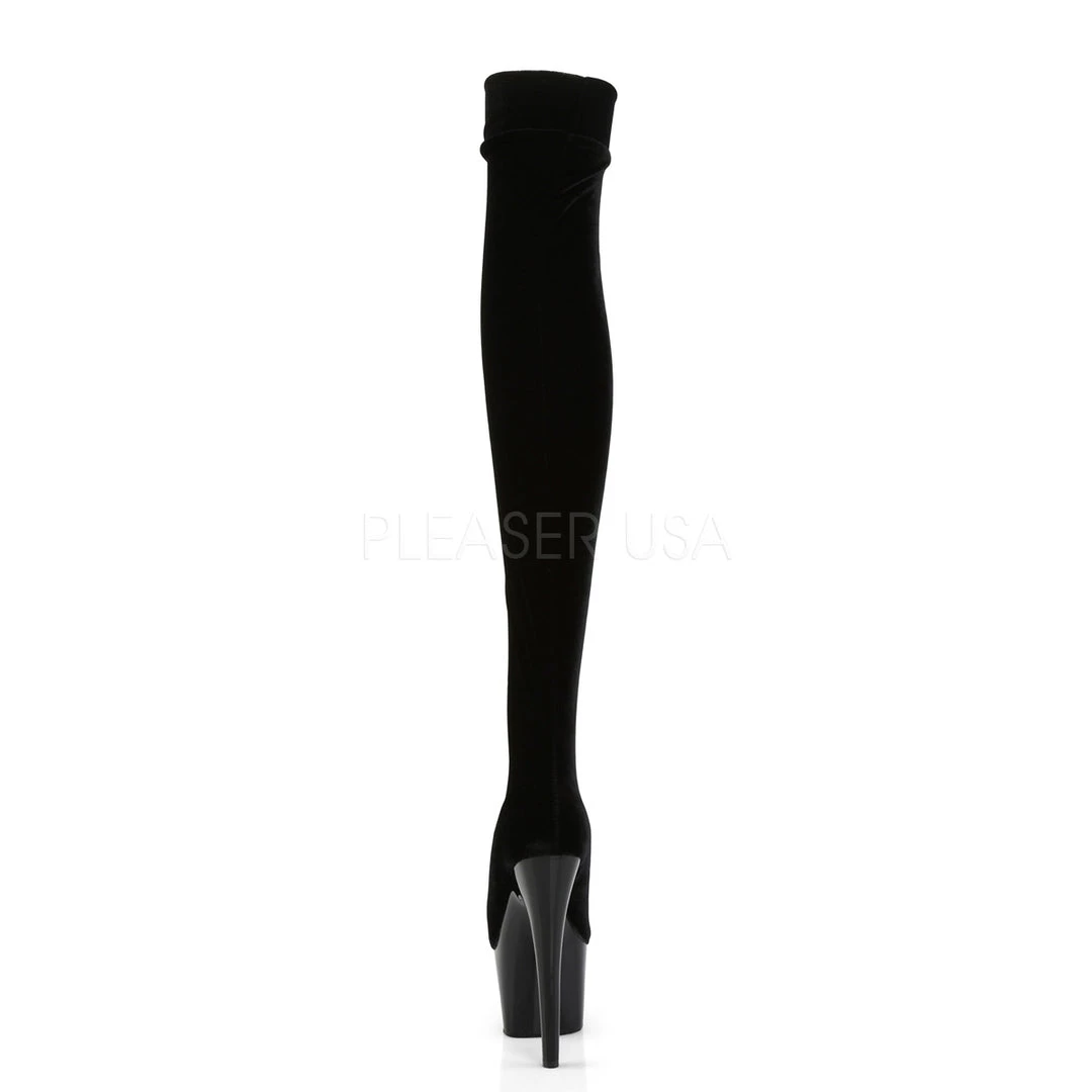 Pleaser 7" Black Platform Thigh Boots* Shoes 5 Pleaser 7" Black Platform Thigh Boots* Shoes