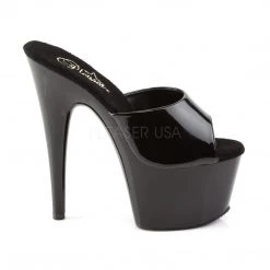 Pleaser 7" Stiletto Black Peep Toe Platform Shoes* 9 Pleaser 7