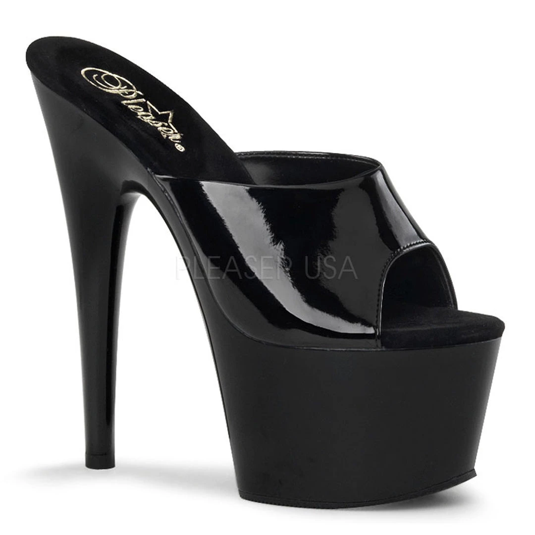 Pleaser 7" Stiletto Black Peep Toe Platform Shoes* 3 Pleaser 7" Stiletto Black Peep Toe Platform Shoes*