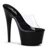 Pleaser Clear 7" Peep Toe Slide Heels* Shoes