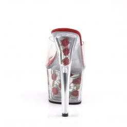 Pleaser Clear & Red Rose 7