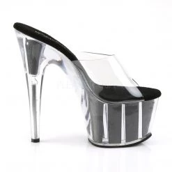 Pleaser Shoes Clear 7" Glitter Pumps* 9 Pleaser Shoes Clear 7