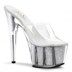 Pleaser 7" Clear Glitter Stripper Pumps*
