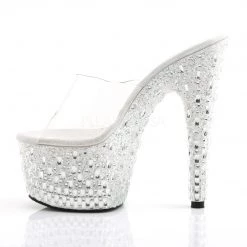 Pleaser Clear/White 7