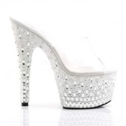 Pleaser Clear/White 7