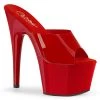 Pleaser 7" Heel (Jelly Like) TPU Red Platform Side* Best Sellers