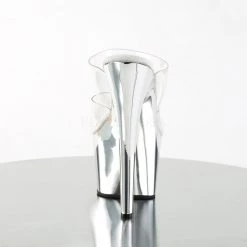 Pleaser 7" Heel Clear Platform Slide Platform Shoes* 8 Pleaser 7