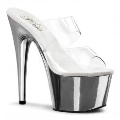 Pleaser 7" Heel Clear Platform Slide Platform Shoes*
