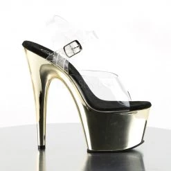 Pleaser Clear/Gold 7