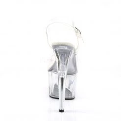 Pleaser 7" Clear Ankle Strap Stripper Pumps* 8 Pleaser 7