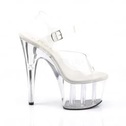 Pleaser 7" Clear Ankle Strap Stripper Pumps* 9 Pleaser 7