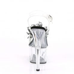 Pleaser Clr/Blk Clear/Black Ankle Strap Heels* Shoes 8 Pleaser Clr/Blk Clear/Black Ankle Strap Heels* Shoes