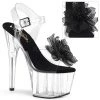 Pleaser Clr/Blk Clear/Black Ankle Strap Heels* Shoes 2 Pleaser Clr/Blk Clear/Black Ankle Strap Heels* Shoes