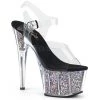 Pleaser Clr/Slv 7" Glitter Heels* Shoes 1 Pleaser Clr/Slv 7" Glitter Heels* Shoes