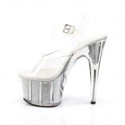 Pleaser Clear 7" Glitter High Heels*