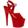 Pleaser Shoes Red 7" Ankle Strap Heels*