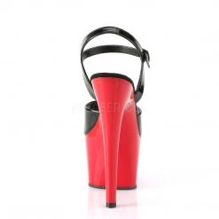 Pleaser Shoes Black/Red 7