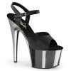 Pleaser Black/Silver 7" Faux Leather Pumps* Shoes 1 Pleaser Black/Silver 7" Faux Leather Pumps* Shoes