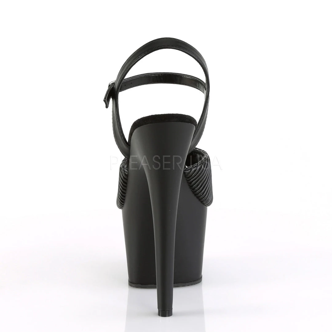 Pleaser Black 7" Faux Leather High Heels* Shoes 5 Pleaser Black 7" Faux Leather High Heels* Shoes