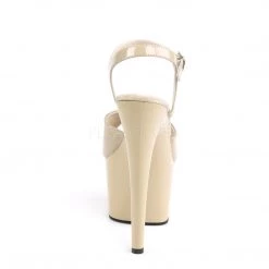 Pleaser Shoes Beige 7" Ankle Strap High Heels* 8 Pleaser Shoes Beige 7