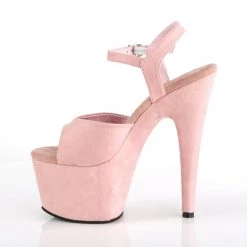 Pleaser Shoes Baby Pink 7" Ankle Strap Heels*